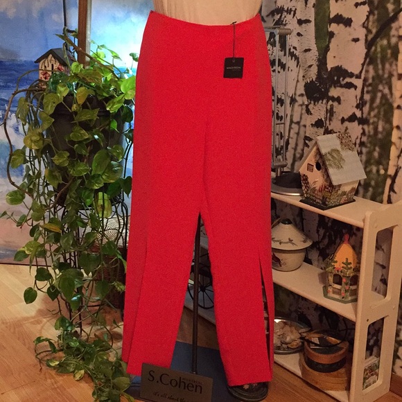 Madison Pants - Madison, size 14W Curvy Fire Red pants w/spandex